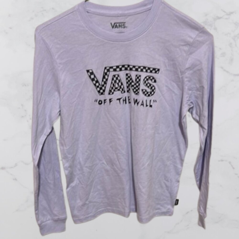 Vans Purple Long Sleeve Tee Youth Medium (10/12)